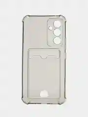 Черный чехол Samsung Galaxy A52 A51 A50 A54 A12 A32 S21 Ultra S21 Plus S23 с карманом для карты