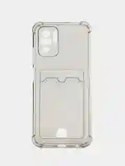 Черный чехол Xiaomi Poco X3 12 Pro Redmi 9 9A 10C 12C Note 9 12 5G 10 Pro с карманом для карты