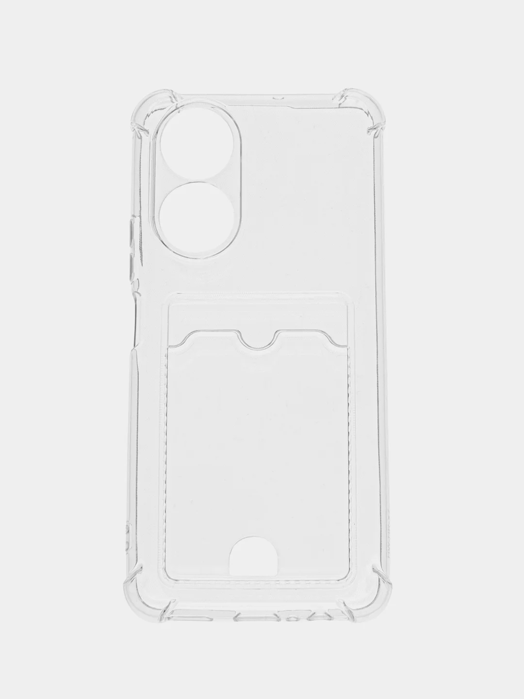 Прозрачный чехол Huawei Honor X7b, X7, X6, X8 5G, Nova Y70, Nova 10 SE с карманом для карт