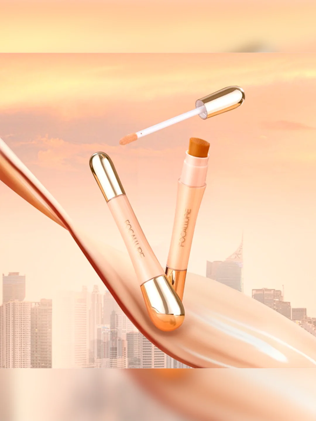 FOCALLURE Консилер с кистью Soft Matte Complete Concealer тон 05 (натуральный бежевый) 8 г