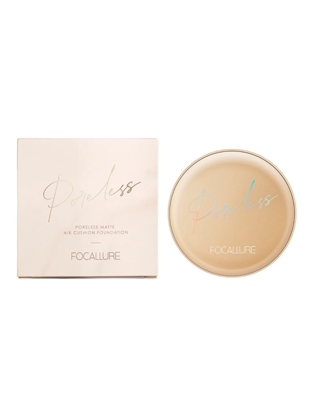 FOCALLURE Тональный крем кушон Poreless Matte Air Cushion Foundation 102 тёплый бежевый