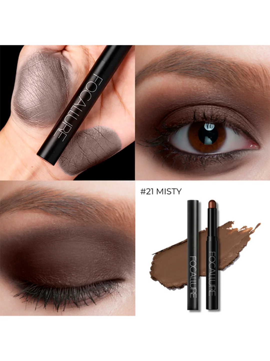 FOCALLURE Тени-карандаш для век Eyeshadow Pencil тон 21, 2 г