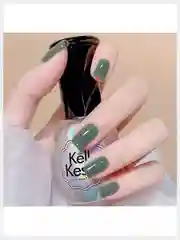 Накладные ногти короткие с дизайном форма Квадрат