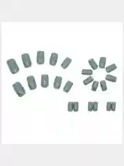 Накладные ногти короткие с дизайном форма Квадрат