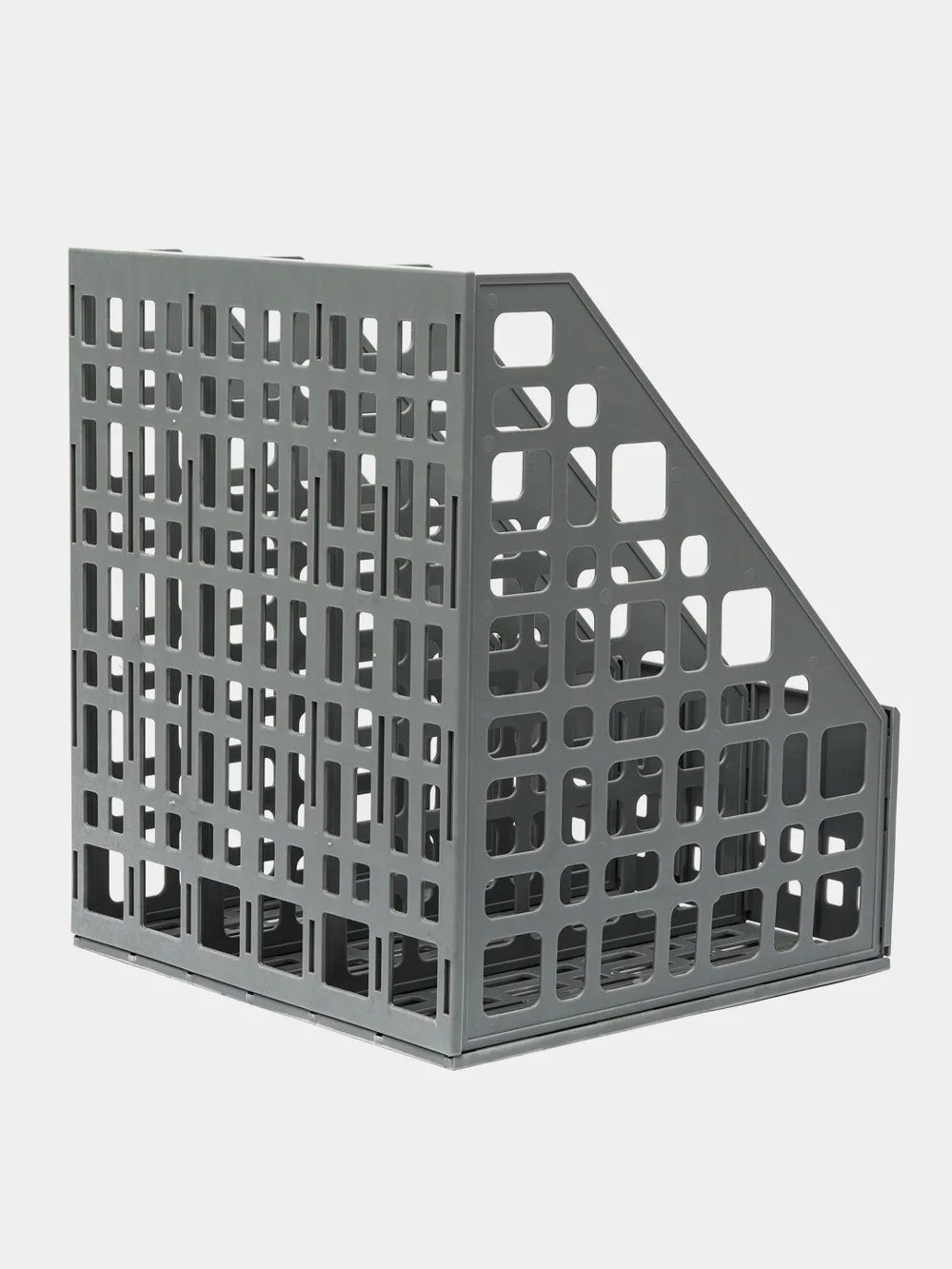Органайзер для документов Brauberg Maxi Plus,240 мм, 3 отделения, сетчатый, сборный, серый
