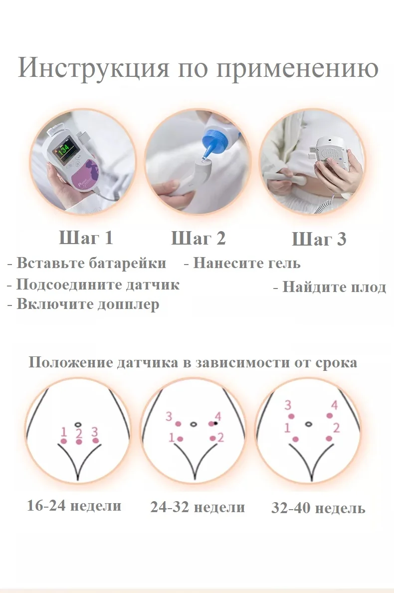 Фетальный допплер Contec Sonoline Baby Sound C1