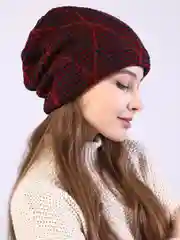 Бордовый женская шапка, теплая, двухслойная, на весну, на зиму, осень, 5 цветов