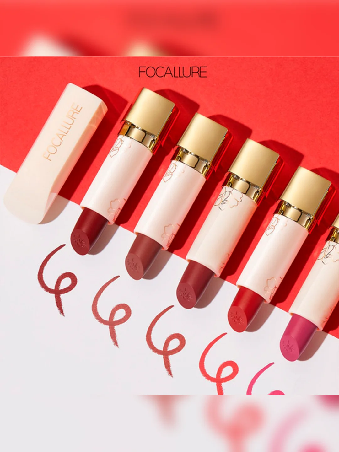 FOCALLURE Помада для губ Pure Matte Lipstick тон RD03, 3,7 г