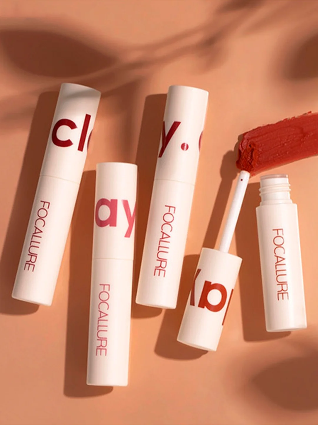 FOCALLURE Помада для губ жидкая матовая Clay Pillowy Soft Liquid Lipstick тон 204, 2 г