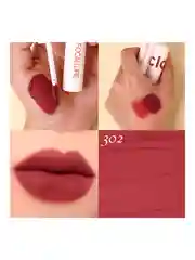 FOCALLURE Помада для губ жидкая матовая Clay Pillowy Soft Liquid Lipstick тон 302, 2 г