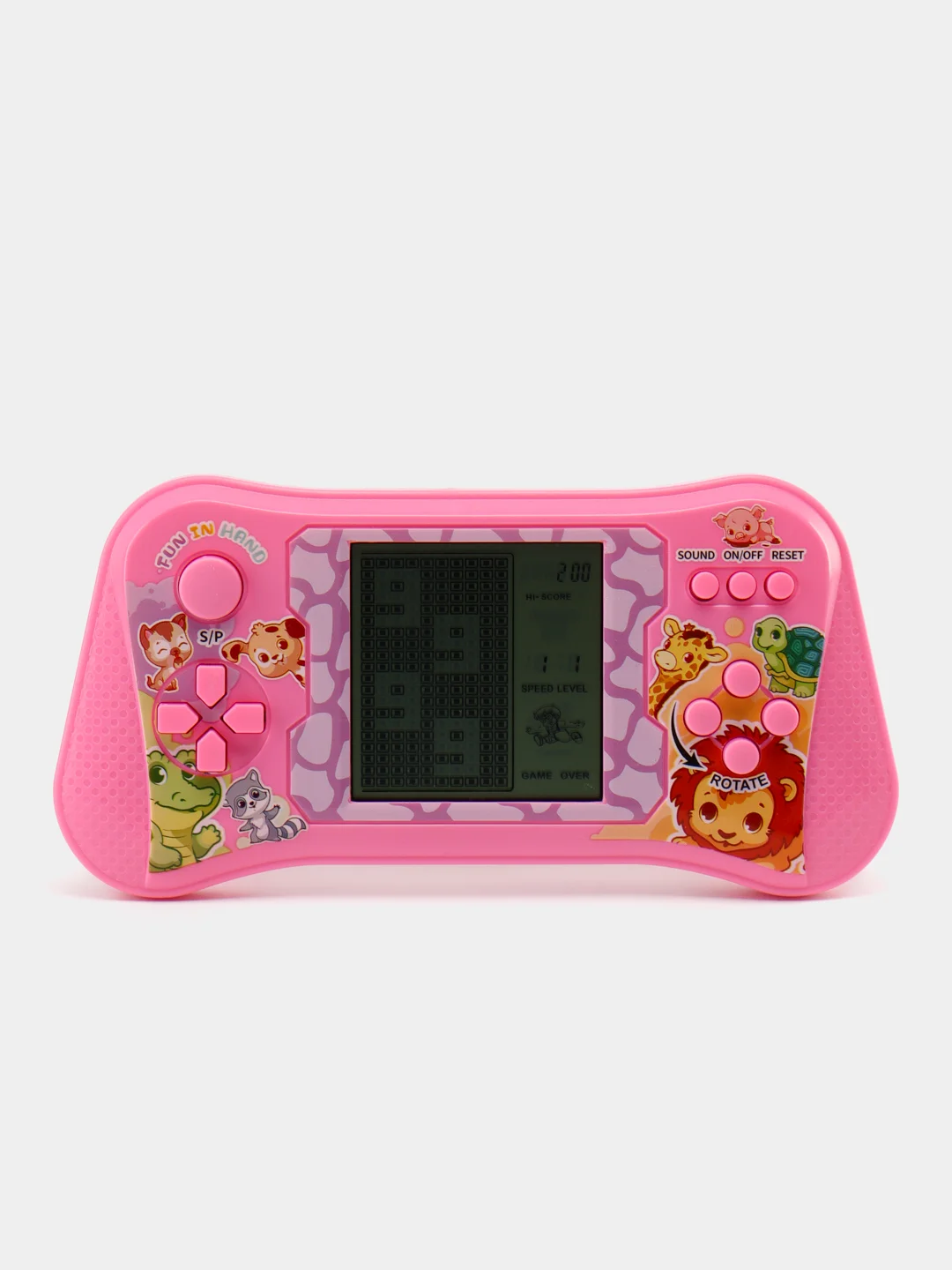 Конфетный 3,5" Игровая консоль "Тетрис" 4 цвета, Tetris 9999в1