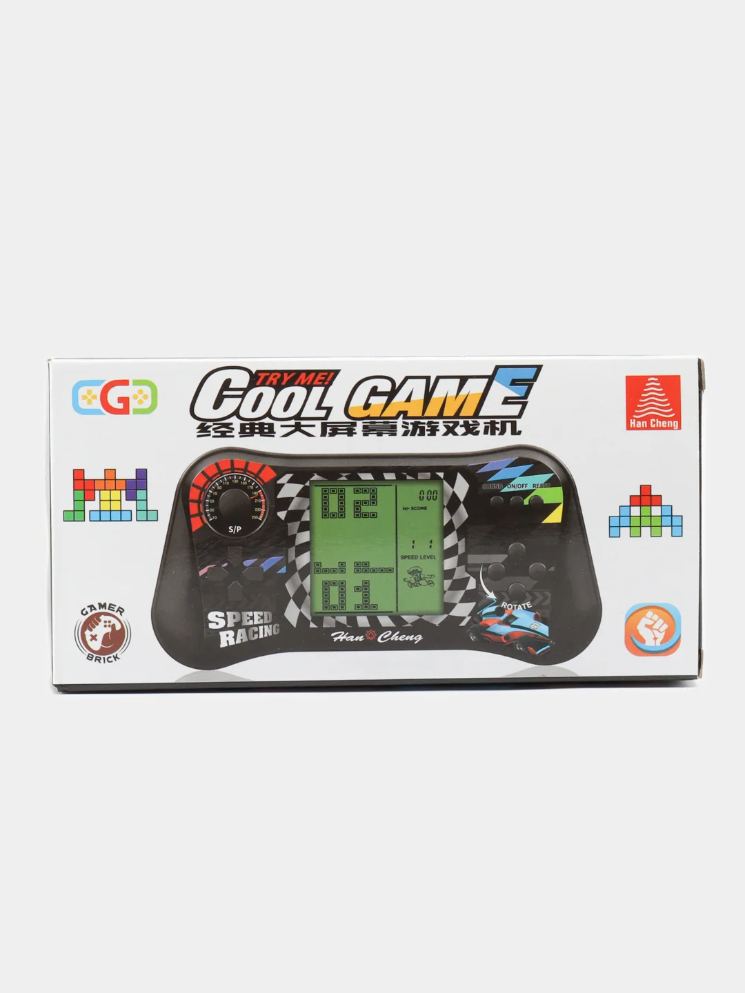 Конфетный 3,5" Игровая консоль "Тетрис" 4 цвета, Tetris 9999в1