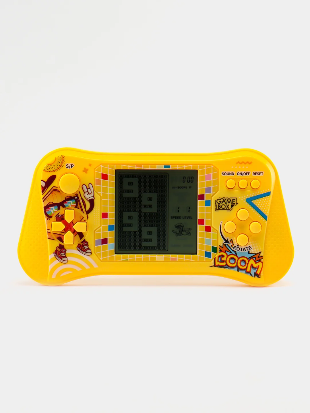 Лимонный 3,5" Игровая консоль "Тетрис" 4 цвета, Tetris 9999в1