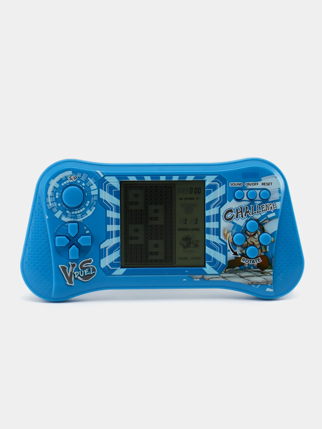 Синий 3,5" Игровая консоль "Тетрис" 4 цвета, Tetris 9999в1