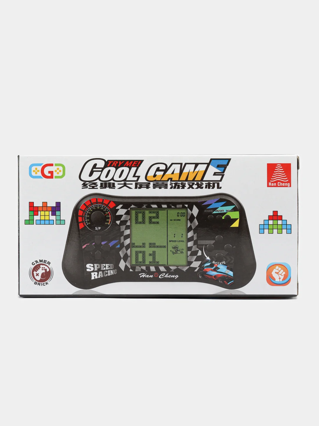 Синий 3,5" Игровая консоль "Тетрис" 4 цвета, Tetris 9999в1