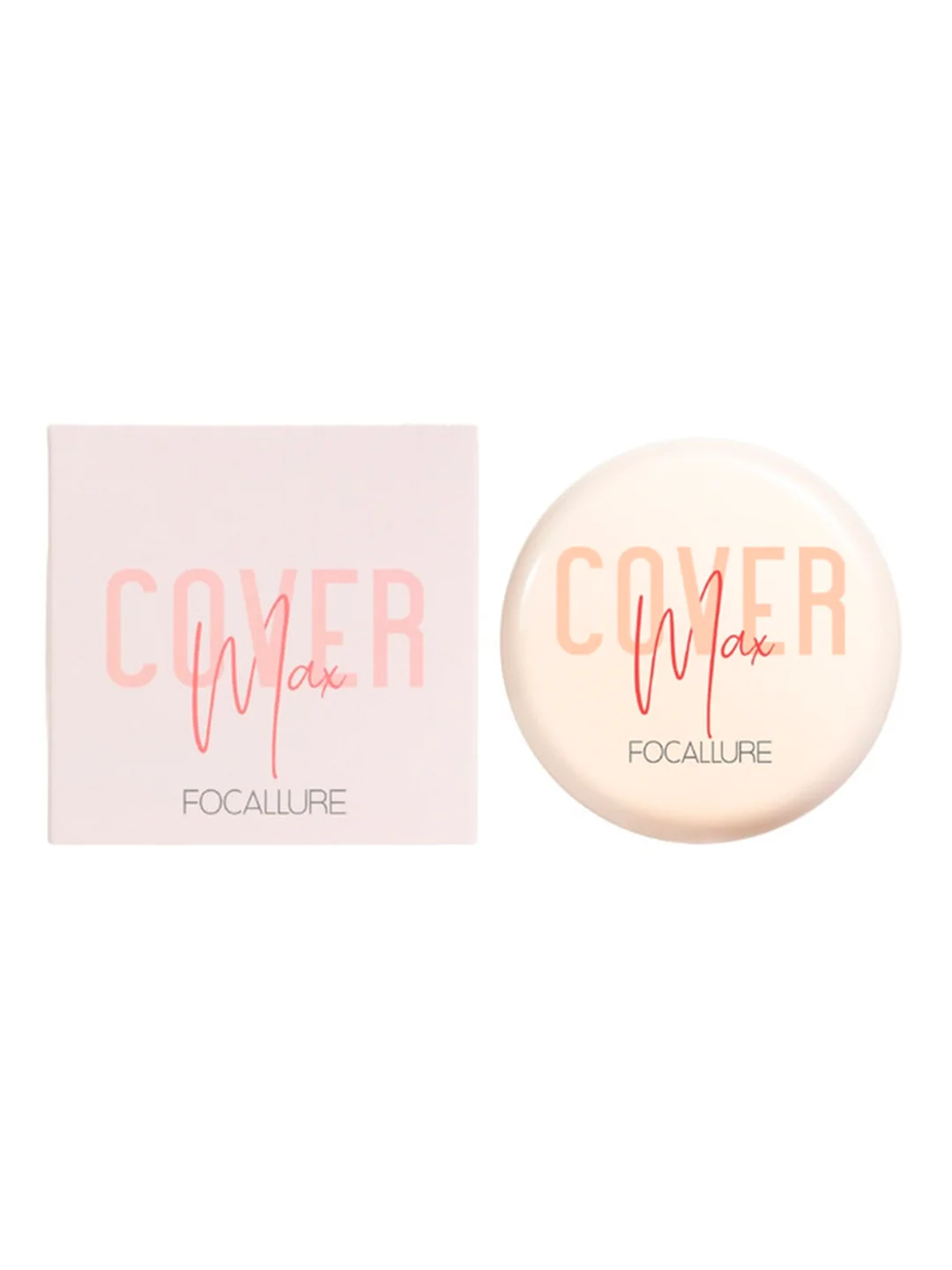 FOCALLURE Пудра для лица Covermax Two way cake Pressed Powder 03 натуральный бежевый