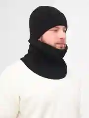 Черный шапка мужская, шапка и снуд