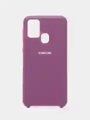 Фиолетовый защитный силиконовый чехол Silikone Cover для Samsung M31