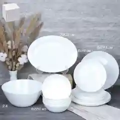 Белый столовый набор, 20 предметов