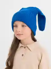 Синий шапка вязанная