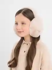 Бежевый наушники меховые