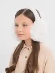 Белый наушники меховые