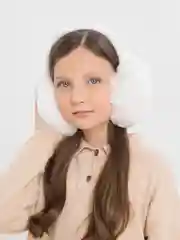 Белый наушники меховые