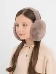 Коричневый наушники меховые