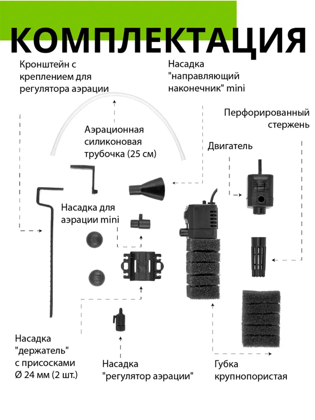 Фильтр Акваэль (AQUAEL) PAT mini, внутренний, 30 л