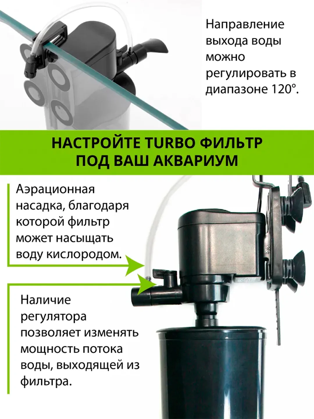 Турбофильтр Акваэль (AQUAEL) 2000 внутренний, до 2000л/ч