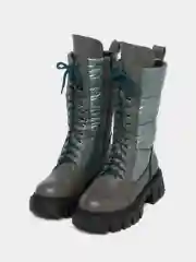 Зеленый женские зимние ботинки,с мехом