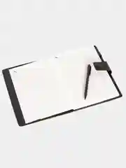 Медный ежедневник-блокнот в искусственной коже, с ручкой, 15 х 22 см