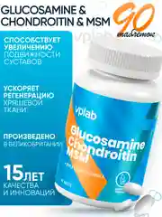 VPLAB Glucosamine Chondroitin MSM, Глюкозамин хондроитин, 90 таблеток