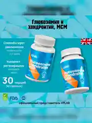 VPLAB Glucosamine Chondroitin MSM, Глюкозамин хондроитин, 90 таблеток