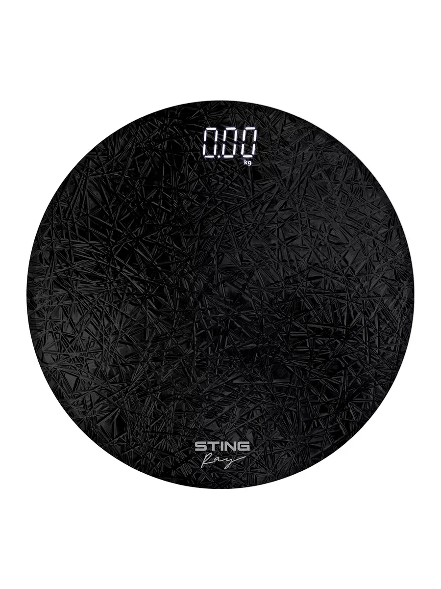 Черный весы напольные электронные STINGRAY ST-SC5004A с индикатором температуры, темный графит
