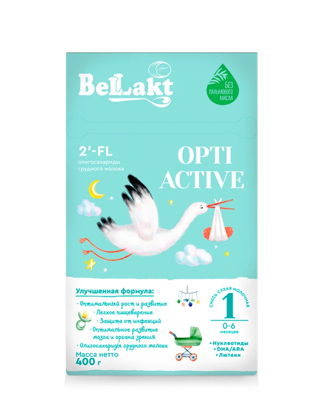 Смесь сухая молочная Bellakt Opti Active 1 с 0 до 6 мес. 400 г