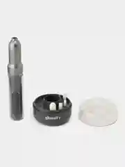 Серый аппарат для маникюра и педикюра профессиональный, беспроводной Glamify, фрезы для педикюра