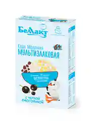 Каша зерно-молочная БЕЛЛАКТ мультизлаковая с черной смородиной, с 6 месяцев ,250г
