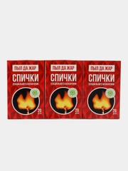 Спички охотничьи, 85 мм, 20 шт, 3 коробка