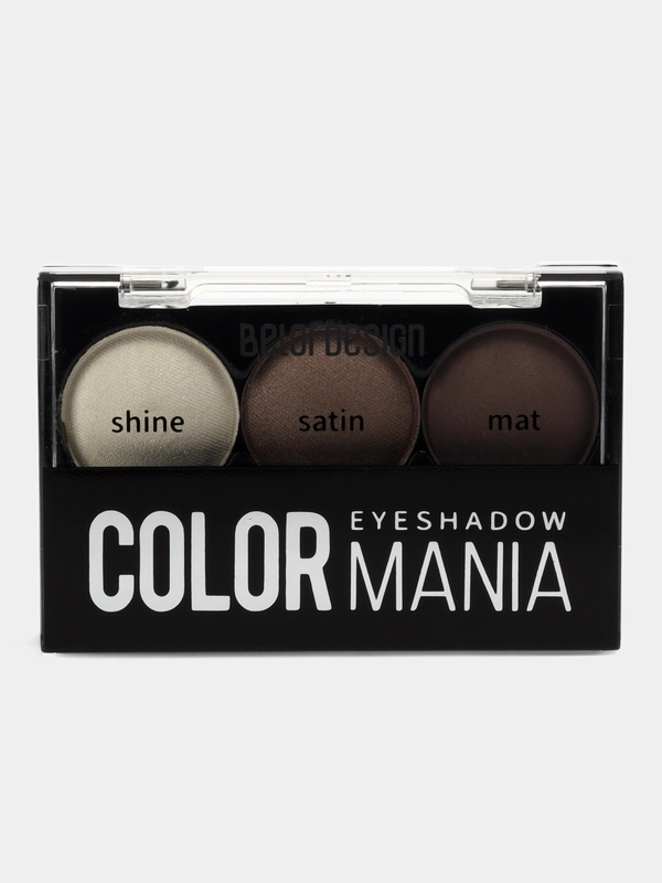 Belor Design Тени для век COLOR MANIA тон 34 кремовый серый