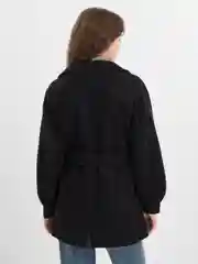 Черный пальто женское oversize прямое Aloha