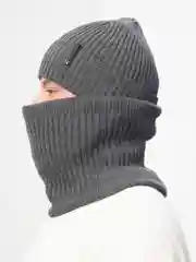 Серый шапка мужская, шапка и снуд