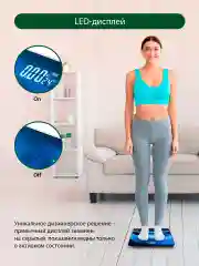 Синий весы напольные электронные с термометром MARTA MT-SC3601 индикатор температуры / планеты