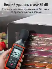 Черный профессиональная сушилка для овощей и фруктов CHEF PRO CF-FD806A 8 поддонов, черный