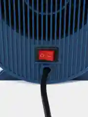 Синий тепловентилятор обогреватель настольный для дома
