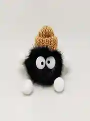 Угольный мягкая игрушка - брелок, подвеска кошка, зайчик, котёнок на сумку, рюкзак, портфель