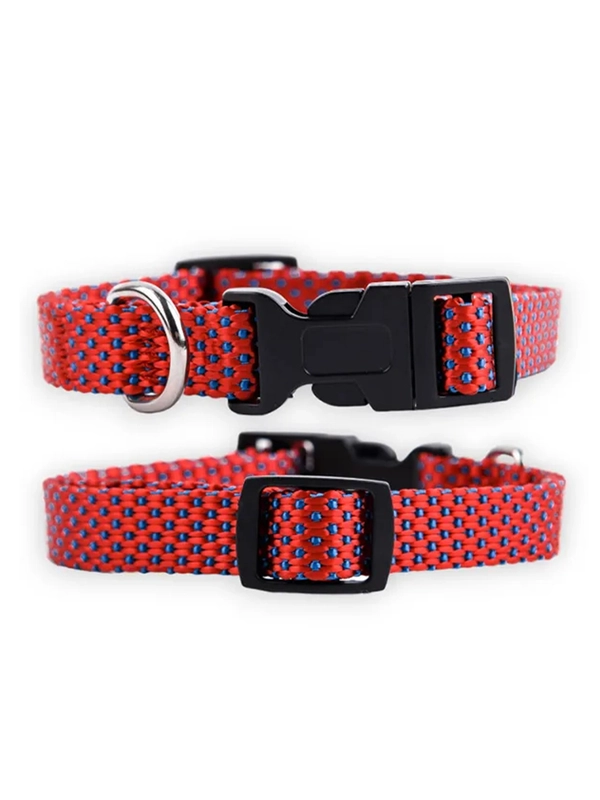 Ошейник Аркон Dog&Vogue NEO, нейлон, ширина 25 мм, 40-60 см, красный