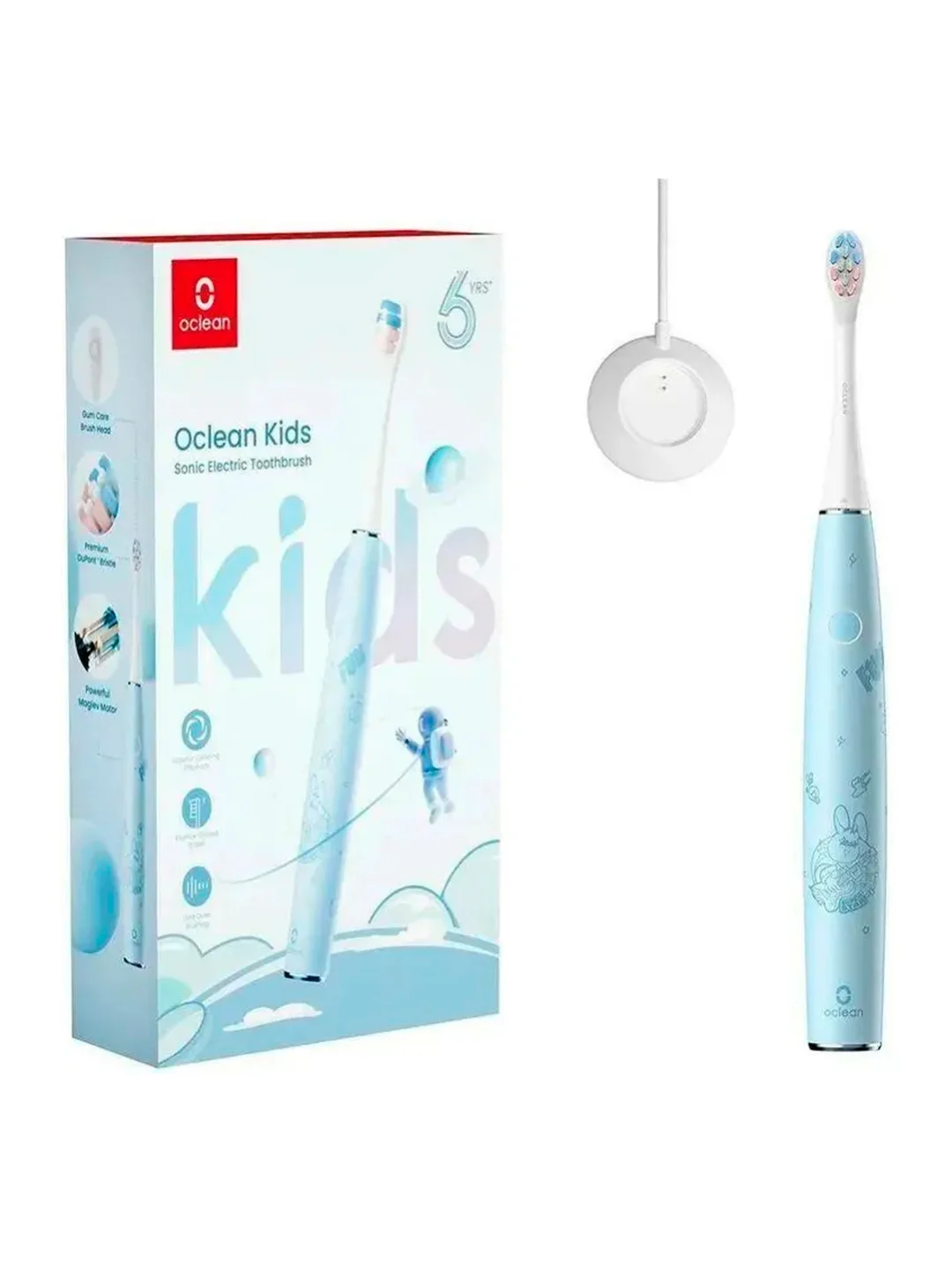 Голубой электрическая зубная щетка Детская Oclean Kids