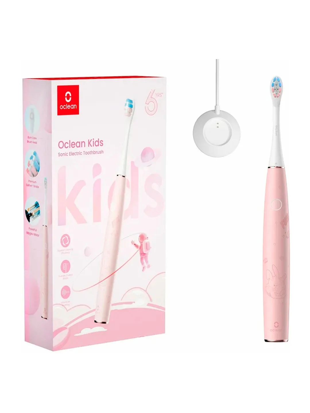Розовый электрическая зубная щетка Детская Oclean Kids