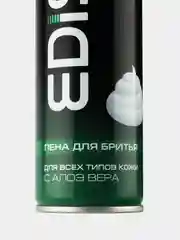 Зеленый пена для бритья, Edison, 300 мл / Мужская пена для бритья с Алоэ вера и витаминами